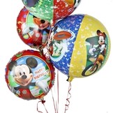 Mickey Mouse foliový balónek kulatý 38x40 cm